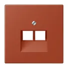 Jung LC 969-2 UA 232 Afdekking voor IAE/UAE-aansluitdozen 2 x 8-pole LS 990 terre l'ocre rouge (32110)