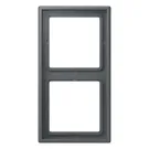Jung LC 982 202 Afdekraam 2-voudig LS 990 gris foncé 31 (32010)