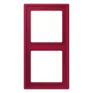 Jung LC 982 229 Afdekraam 2-voudig LS 990 rouge carmin (32100)