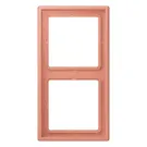 Jung LC 982 233 Afdekraam 2-voudig LS 990 l’ocre rouge moyen (32111)