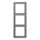Jung LC 983 203 Afdekraam 3-voudig LS 990 gris 31 (32011)