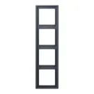 Jung LC 984 262 Afdekraam 4-voudig LS 990 gris foncé 59 (4320U)