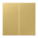 Jung ME 1702 C Stuurafdekking 2-voudig Standaard Messing klassiek