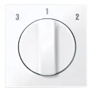 Schneider Electric Merten MTN567325 Systeem M Draaiknop voor 3 standen schakelaar Actief wit