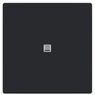 Busch Jaeger LFJT/A.1.63.11-885 Future Linear Afdekking 1-voudig wip voor keypad met symbool “Jaloezie" Zwart mat