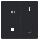 Busch Jaeger LFMW/A.4.63.11-885 Future Linear Afdekking 4-voudig wip voor keypad met symbool “Muziek sturing" Zwart mat