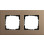 Gira 0212221 Afdekraam Esprit Tweevoudig Linoleum-multiplex lichtbruin