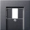Gira 037628 Afdekking voor USB-voeding PD System 55 Antraciet