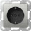 Gira 4466600 Systeem 55 Wandcontactdoos met randaarde 16A 250V Edelstaal
