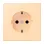 Jung LC 1520 223 Wandcontactdoos met randaarde 16A 250V LS 990 ocre (32060)
