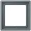 Jung LC 981 251 Afdekraam 1-voudig LS 990 gris 59 (4320H)