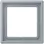 Jung LC 981 257 Afdekraam 1-voudig LS 990 gris clair 59 (4320O)