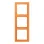 Jung LC 983 225 Afdekraam 3-voudig LS 990 orange clair (32081)