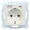 Schneider Electric Merten MTN2367-0319 Systeem M Wandcontactdoos met randaarde en USB Type A+C Polarwit