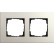 Gira 0212220 Afdekraam Esprit Tweevoudig Linoleum-multiplex lichtgrijs