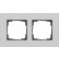Gira 0212405 Afdekraam Esprit Tweevoudig Aluminium grijs mat (gelakt)