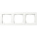 Gira 0213151 E1 Afdekraam 3-voudig Zuiver wit mat