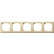 Gira 021501 Afdekraam Standaard 55 5-voudig Creme wit glanzend