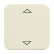 Busch-Jaeger 6430-212-102 Bedieningselement /centraalplaat (Reflex) SI Linear toets v jal contr sokkel SI Crème-wit (