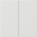 Gira 5362112 F100 System 3000 bedieningselement-opzetstuk 2-voudig Zuiver wit glanzend
