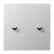 Jung AL 12-5 KO K 0 Afdekking met tuimelhevel "kegel" met lens 2 tuimelhevel LS 1912 range Aluminium