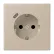 Jung LC 1520-18C 243 Wandcontactdoos met randaarde 16A 250V en USB-laadcontactdoos 1x type C ombre naturelle claire (32142)