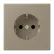 Jung LC 1520 242 Wandcontactdoos met randaarde 16A 250V LS 990 ombre naturelle moyenne (32141)