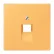Jung LC 969-1 UA 254 Afdekking voor IAE/UAE-aansluitdozen 1 x 8-pole LS 990 ocre jaune clair (4320L)