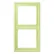 Jung LC 982 222 Afdekraam 2-voudig LS 990 vert jaune clair (32053)