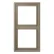 Jung LC 982 242 Afdekraam 2-voudig LS 990 ombre naturelle moyenne (32141)