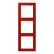 Jung LC 983 227 Afdekraam 3-voudig LS 990 rouge vermillon 31 (32090)