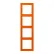 Jung LC 984 224 Afdekraam 4-voudig LS 990 orange (32080)