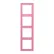 Jung LC 984 246 Afdekraam 4-voudig LS 990 rose vif (4320C)