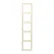 Jung LC 985 245 Afdekraam 5-voudig LS 990 blanc ivoire (4320B)