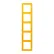 Jung LC 985 263 Afdekraam 5-voudig LS 990 le jaune vif (4320W) 