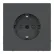 Schneider Electric Merten MTN2301-6034 Systeem Design Wandcontactdoos met randaarde Antraciet